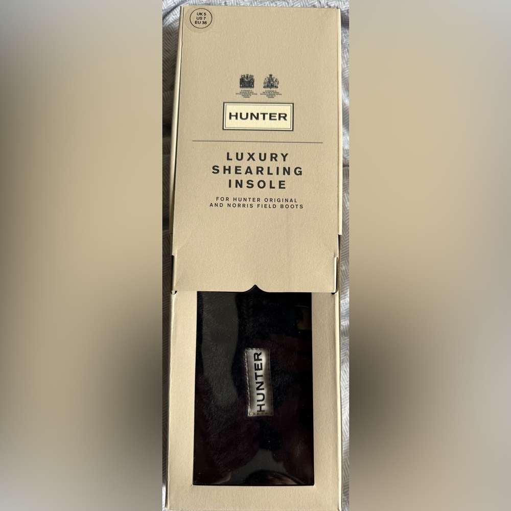 Hunter Luxury Shearling Insoles — Black